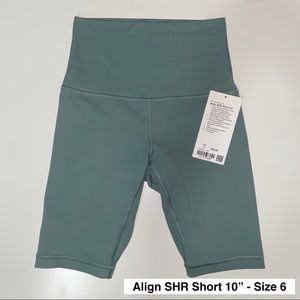 Like new without tags lululemon Align SHR Short 10”, size 6
